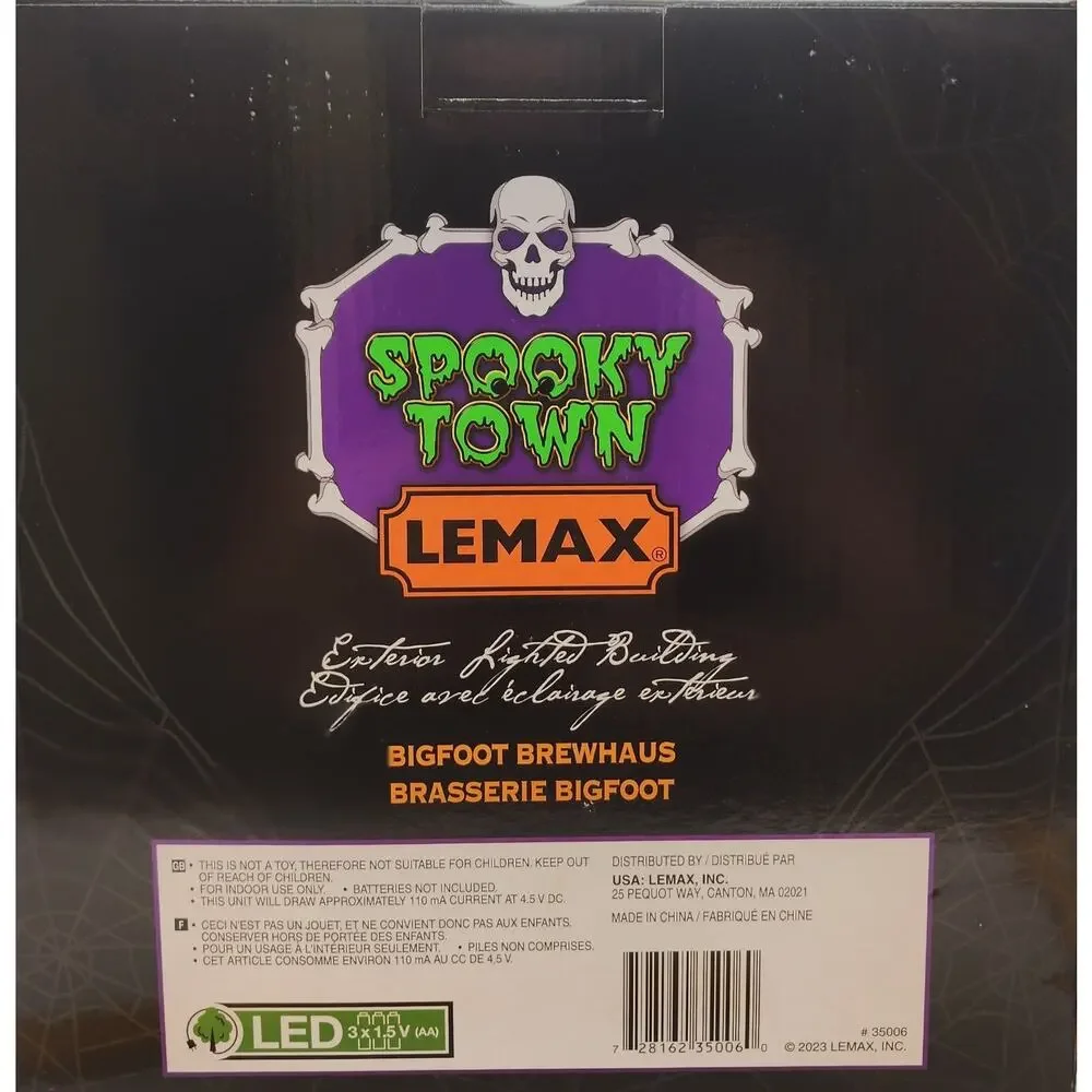 Lemax Spooky Town 2023 BIGFOOT BREWHAUS #35006 NRFB Lit Building Yeti Sasquatch*